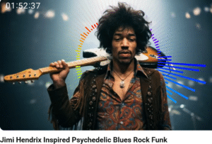 Carátula del canal de Youtube Al Music Novi con Jimi Hendrix en una imagen usada para ilustrar la expresión SER DE TEMER.
