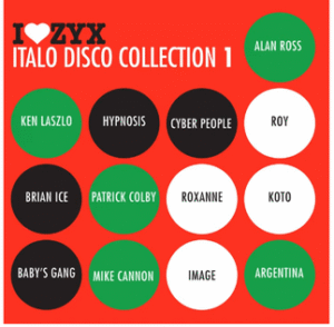 Nombres de cantantes de italo disco en imagen usada para ilustrar la expresión higiene mental.