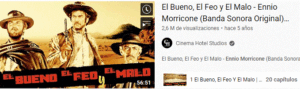 Carátula del filme el bueno, el feo y el malo usada para ilustrar la expresión echar las campanas al vuelo.
