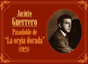 El compositor Jacinto Guerrero en una imagen usada para ilustrar la expresión al respecto.