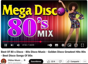 Carátula de música de discoteca de los 80 usada para ilustrar la expresión con fórceps.