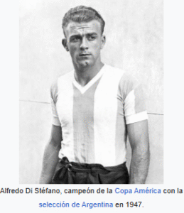 Imagen de Alfredo di Stefano en 1947 usada para ilustrar la expresión a muerte.