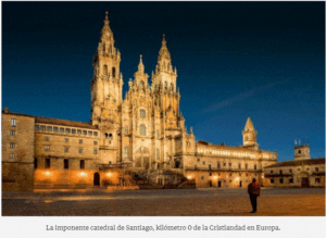Catedral de Santiago de Compostela en una imagen usada para ilustrar la expresión Ello no obstante.