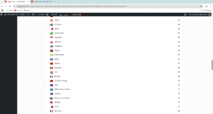 Historial detallado de países visitantes de la página web Expresiones del Español 5