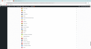 Información estadística. Historial detallado de países visitantes de la página web Expresiones del Español 9.